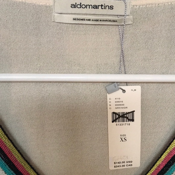 XS aldomartins 3/4 in sleeve blouse - Picture 5 of 5